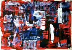Faces, mirages /Acrylic on cardboard/ 70 x 100 cm