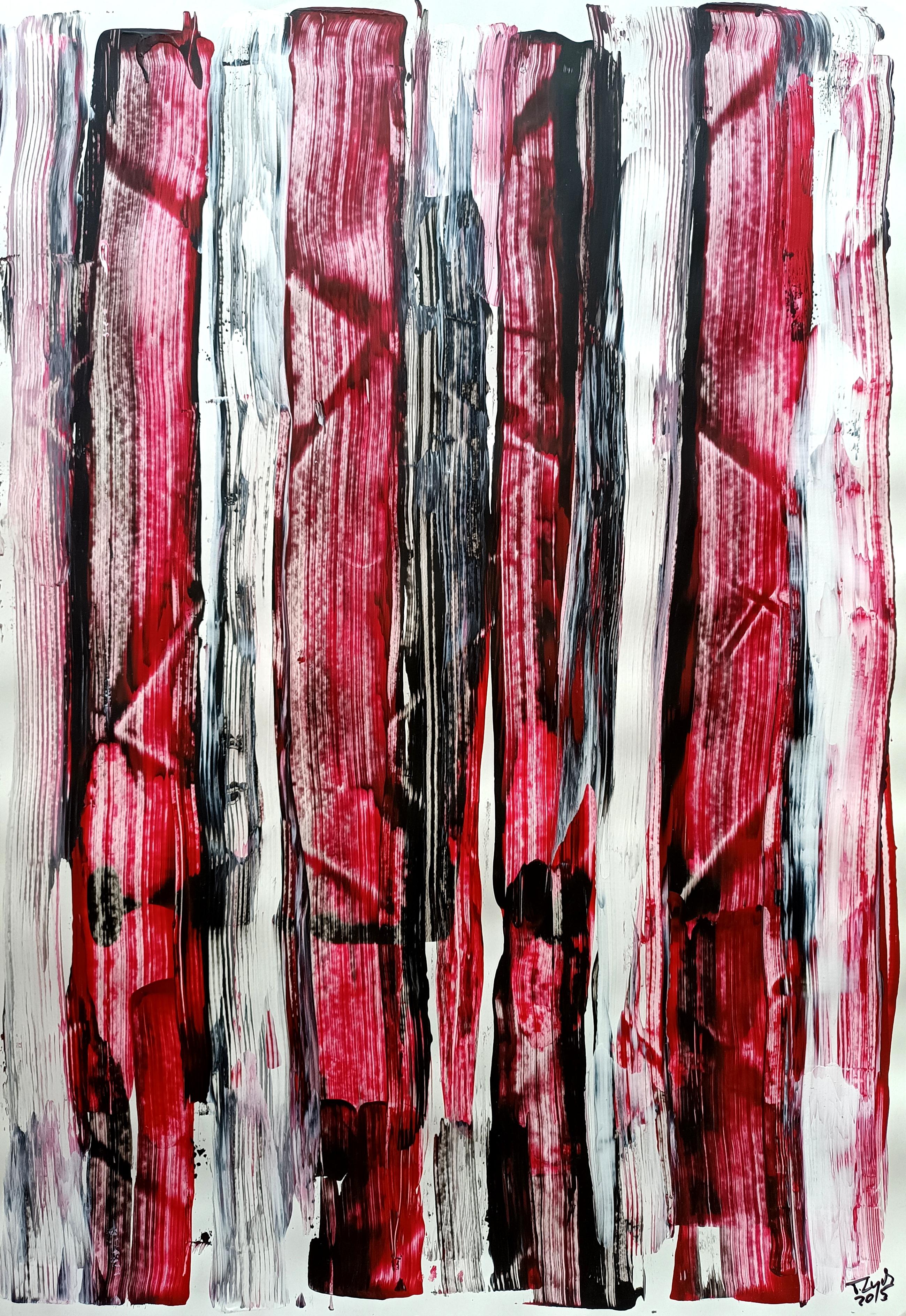 Abstract Painting di Tadeusz Zych - Buongiorno /Acrilico su cartone/ 100 x 70 cm