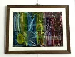 Jazz abstraction / Oil pastel / 50 x 70 cm