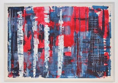 Acrylique sur carton, Kuala Lumpur, 70 x 100 cm