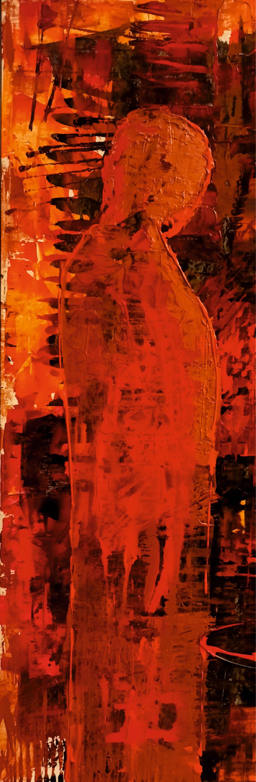 Miting / Acrylic on cardboard / 100 x 70 cm. Author: Tadeusz Zych. Catalog number A038.
Painted with acrylic paints, including copper, which takes on different shades depending on the intensity of light. This adds to the uniqueness of the work. The