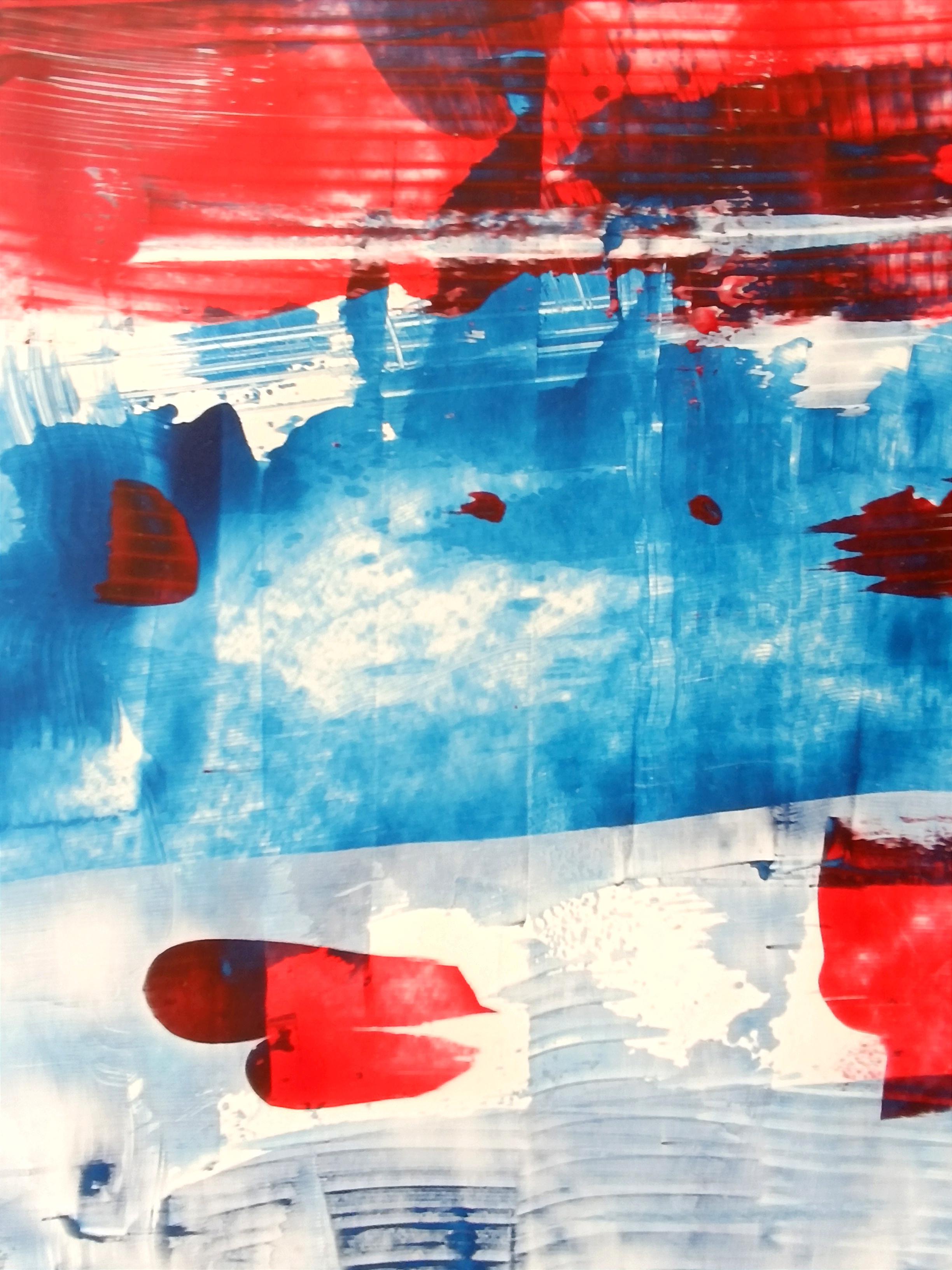 Memphis I. Catalog number A0125. One of the paintings inspired by a stay in a given city while traveling around the USA. US City Cycle.
From each visited city, one work of abstract art was created, full of expression and energy.
A painting full of
