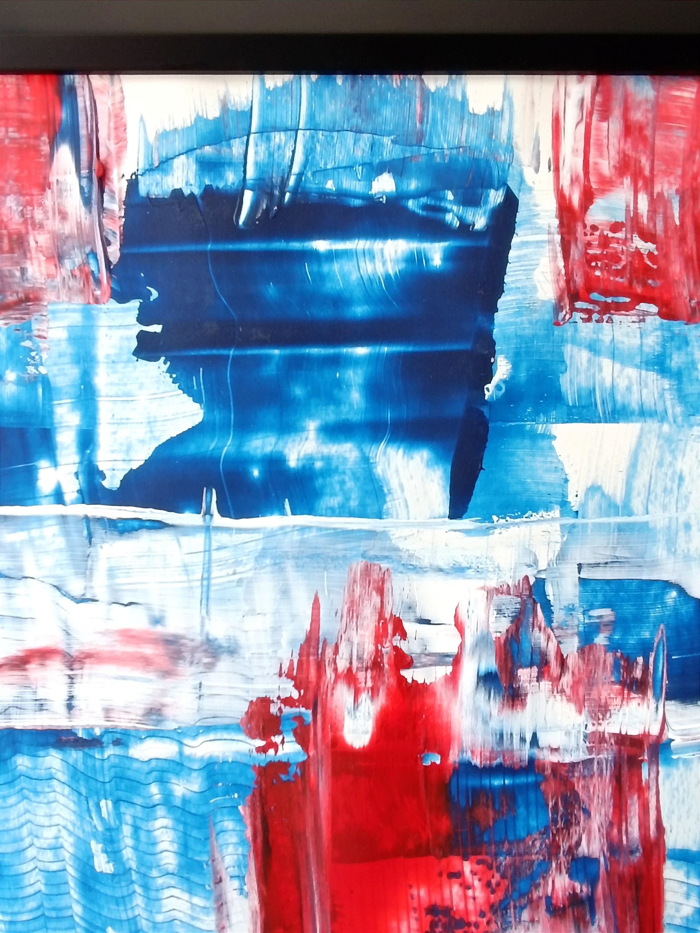 Memphis I /Acrylic on cardboard/ 100 x 70 cm For Sale 1