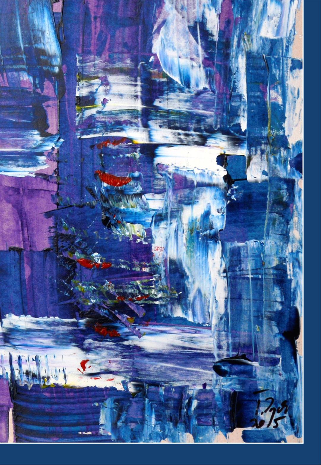 Memphis (Violett), Abstract Painting, von Tadeusz Zych