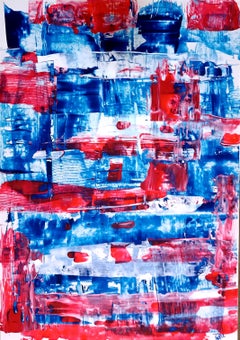 Memphis I /Acrylic on cardboard/ 100 x 70 cm