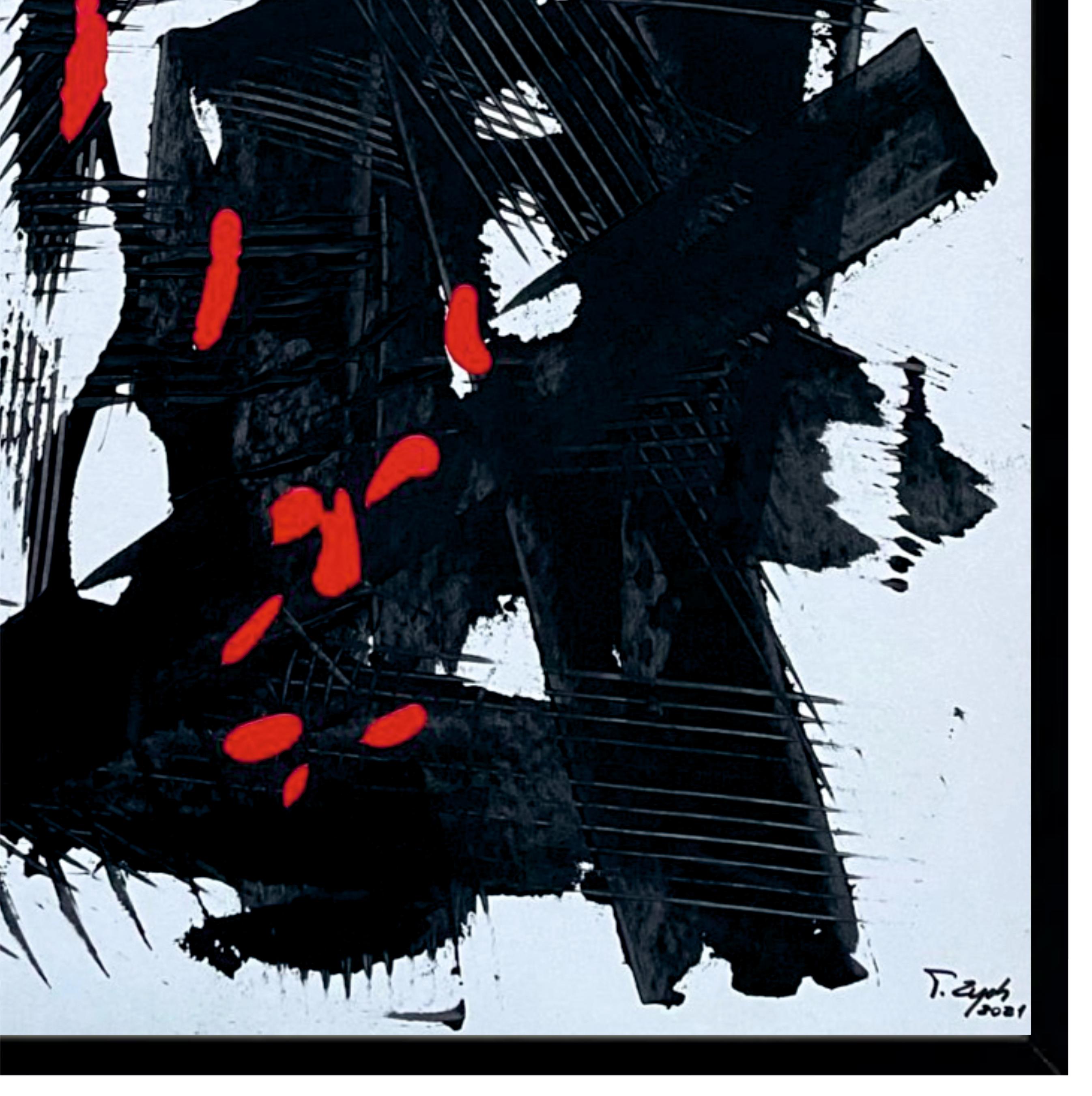 Abstract, expressive painting. Ready to hang.  Catalog number A0099. Signed on the front.
The painting is accompanied by a certificate of authenticity signed by the author.

Tadeusz Zych b. 1968 in Krakow, Poland.
Painter artist, photographer.
He