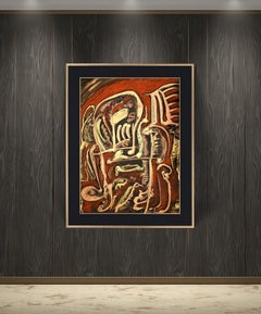 Saga / Pastel à l'huile / 70 x 50 cm
