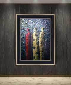 Le monde numérique / de la série Zychany / Pastel à l'huile / 70 x 50 cm