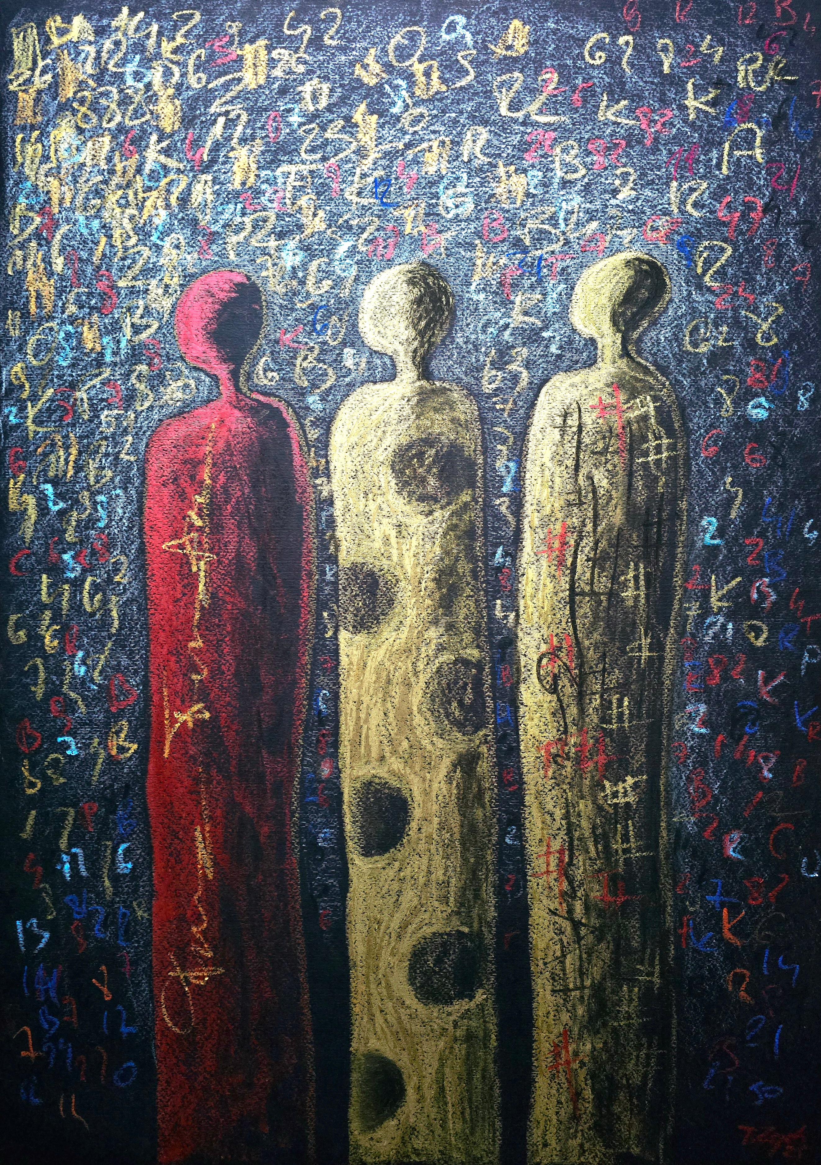 The Digital World / from the Zychany series / Oil Pastel / 70 x 50 cm