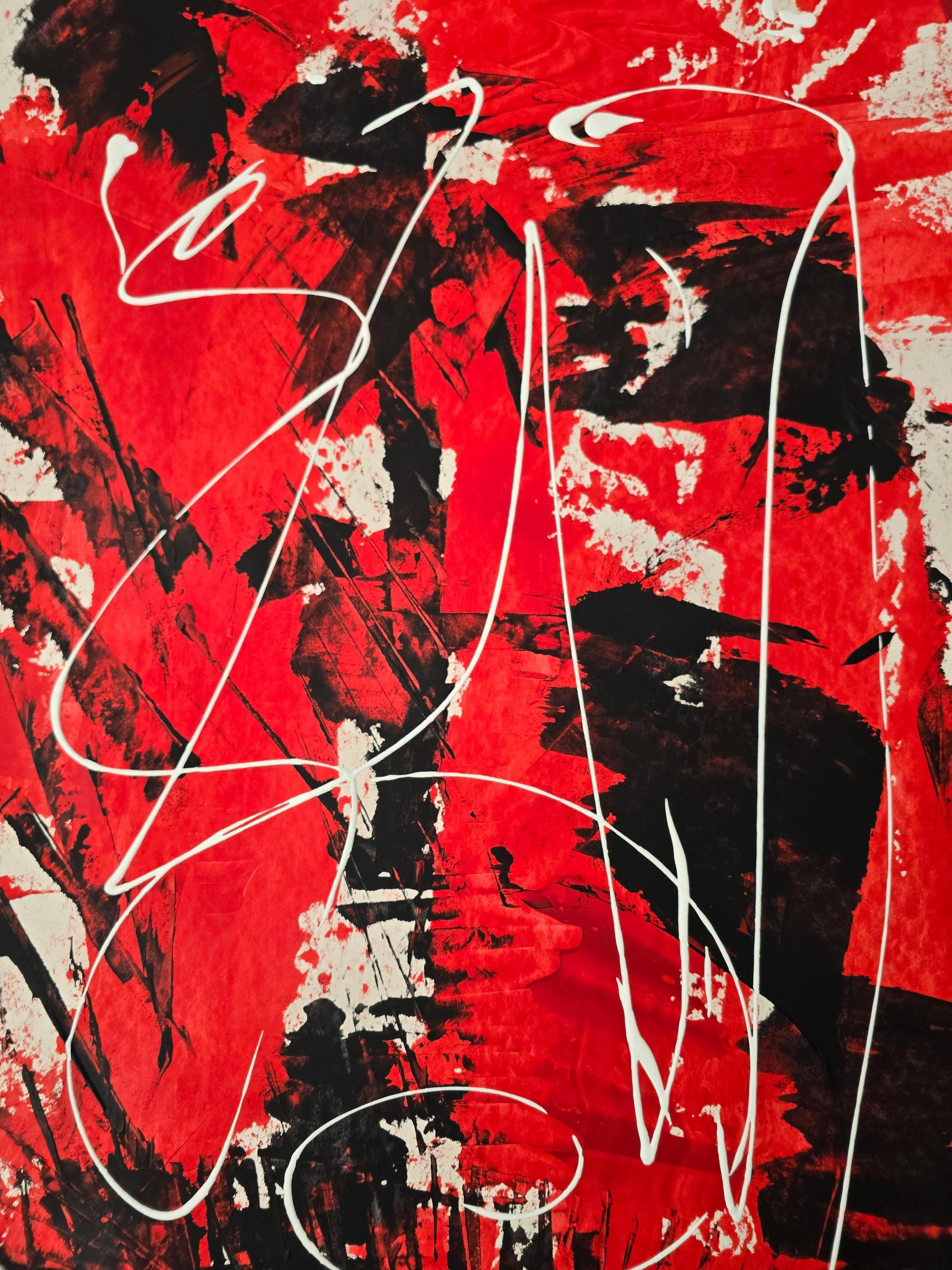 Unbenannt  Acryl auf Karton / 100 x 70 cm im Angebot 6