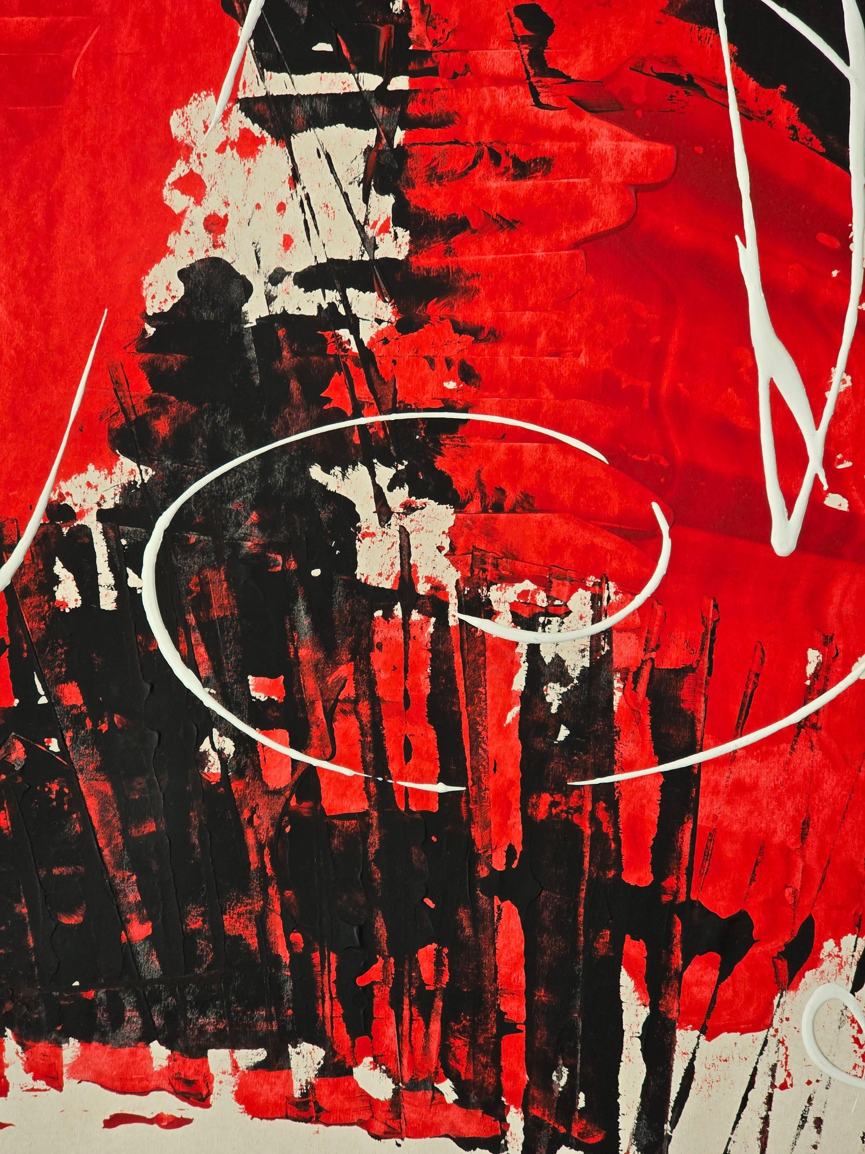 Unbenannt  Acryl auf Karton / 100 x 70 cm im Angebot 2