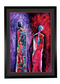 Two worlds. From the Zychan series / Oil Pastel on cardboard / 100 x 70 cm