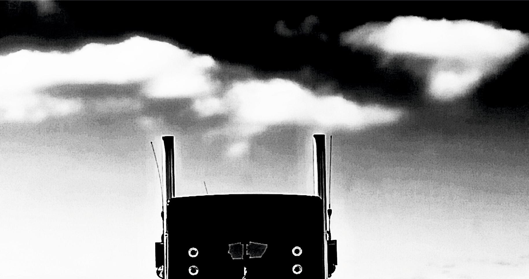 Missouri Highway  - Gray Black and White Photograph by Tadeusz Zych
