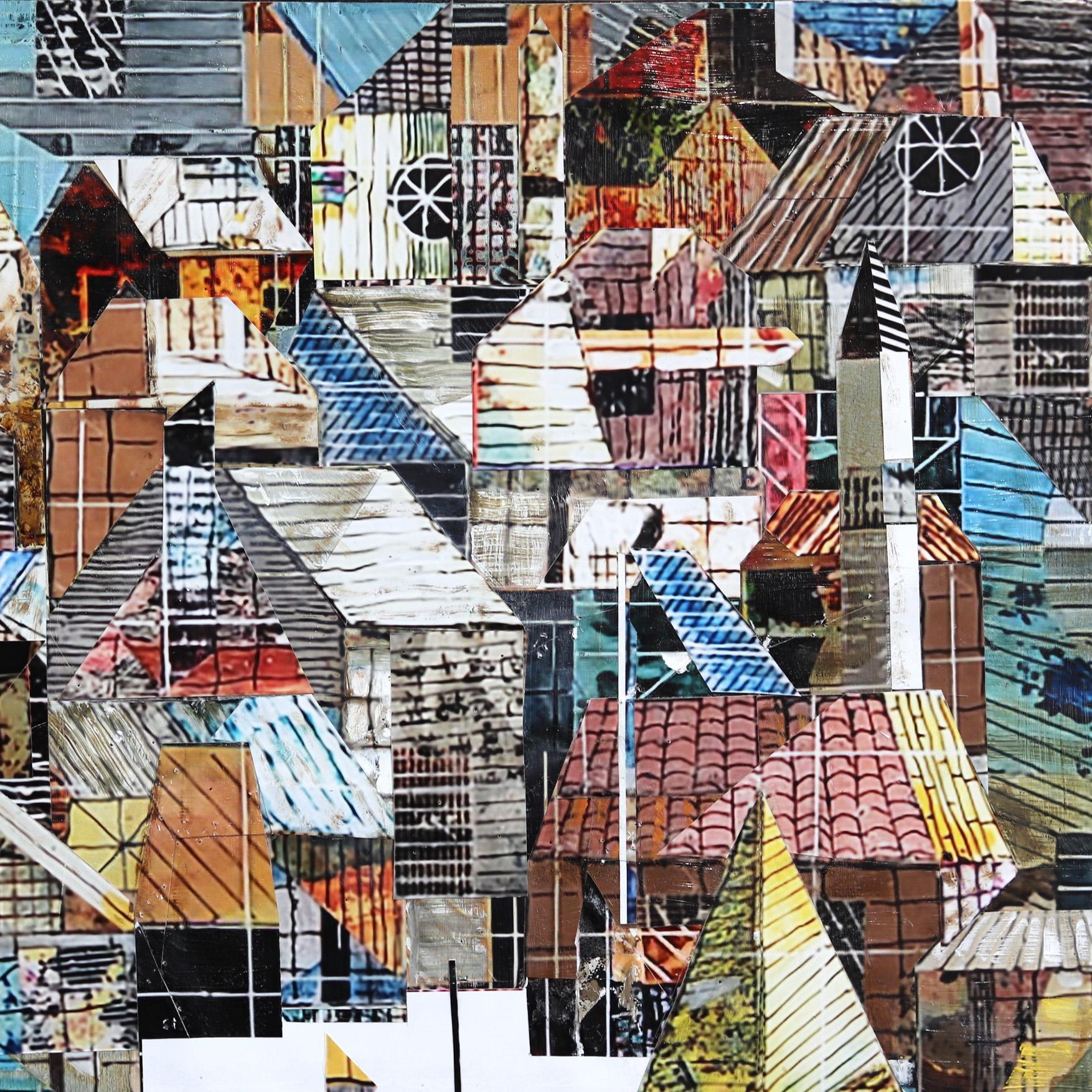 Sublime 2154 - Collage photographique original de paysage urbain Artwork en vente 2