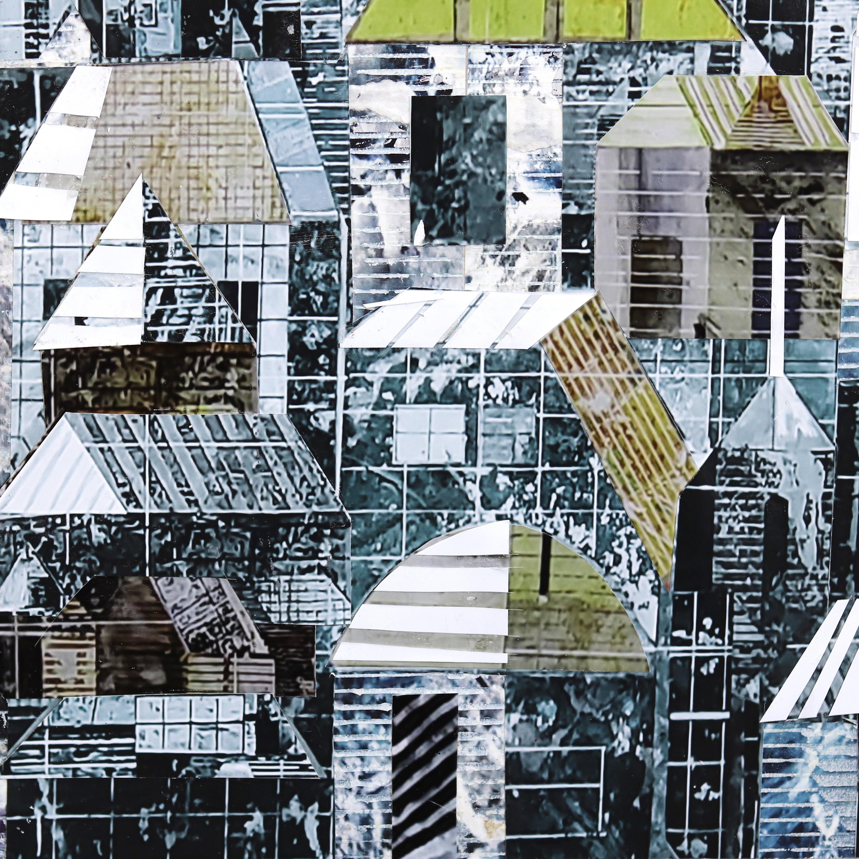 Sublime 230 - Original Urban Landscape Photographic Collage Artwork - Gray Abstract Painting by Tae Ho Kang