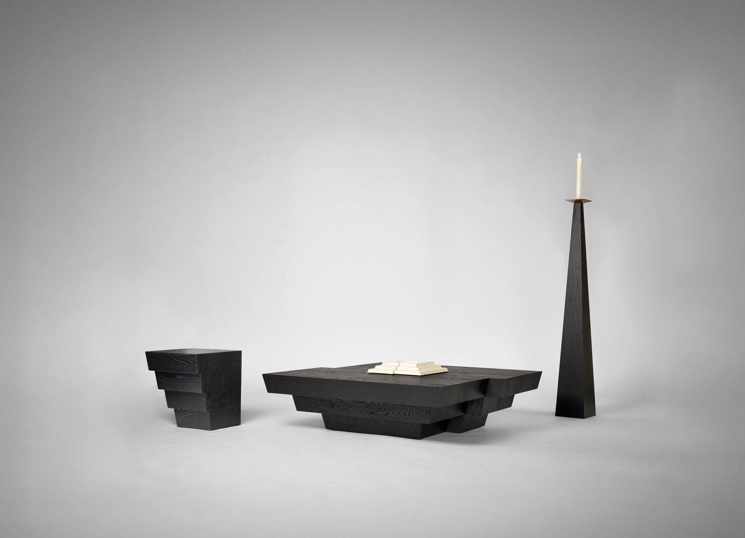 Mesa auxiliar Taes 55 de roble europeo negro by Mokko Amsterdam en Nuevo estado para la venta en Geneve, CH