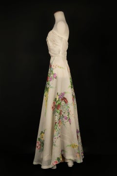 Taffeta Pleated Bustier Dress