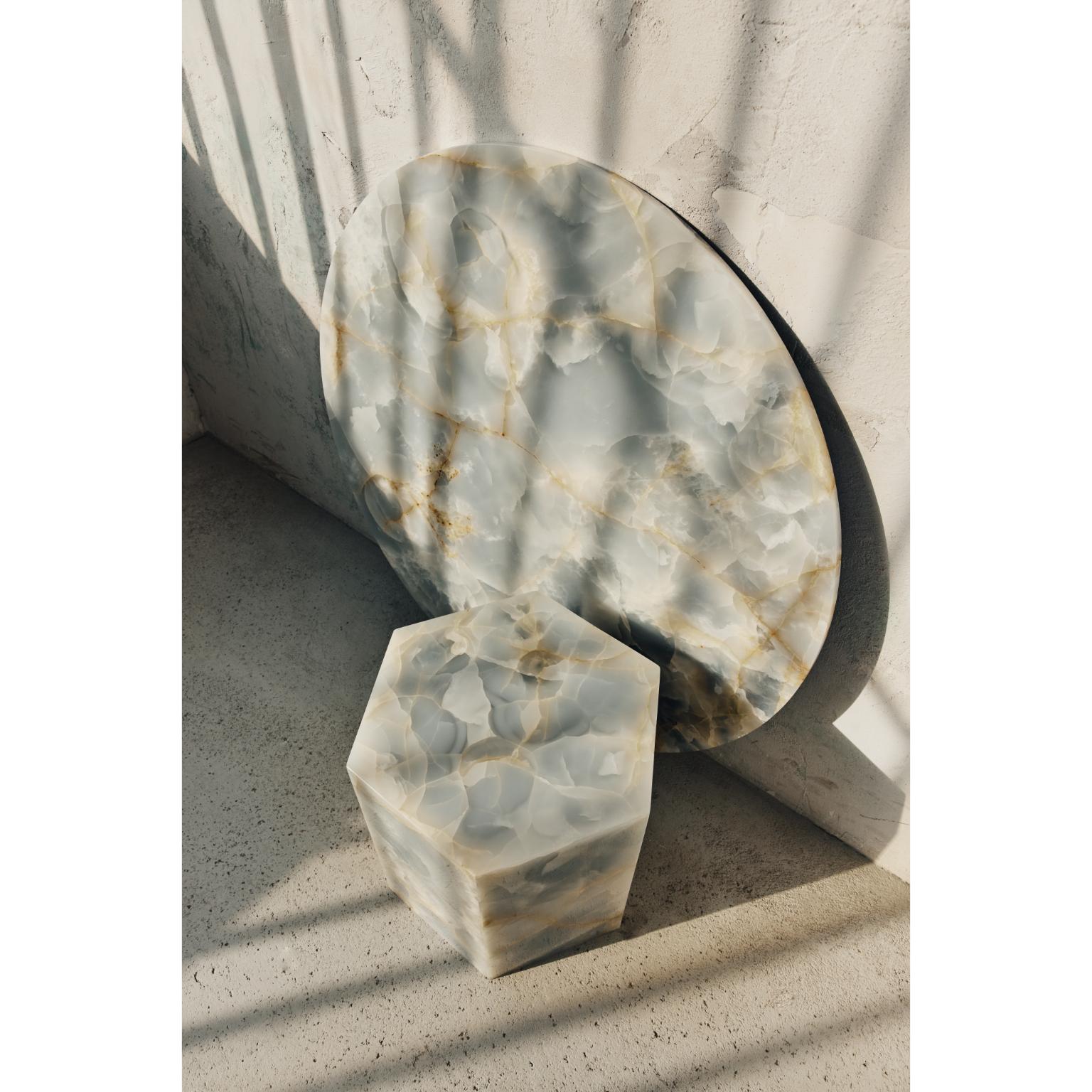 Autre Table basse en onyx bleu Taffy par RAFFINATO en vente