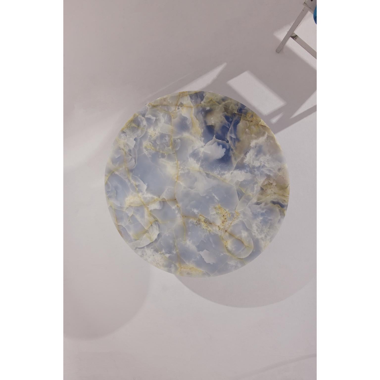 Table basse en onyx bleu Taffy par RAFFINATO Neuf - En vente à Geneve, CH