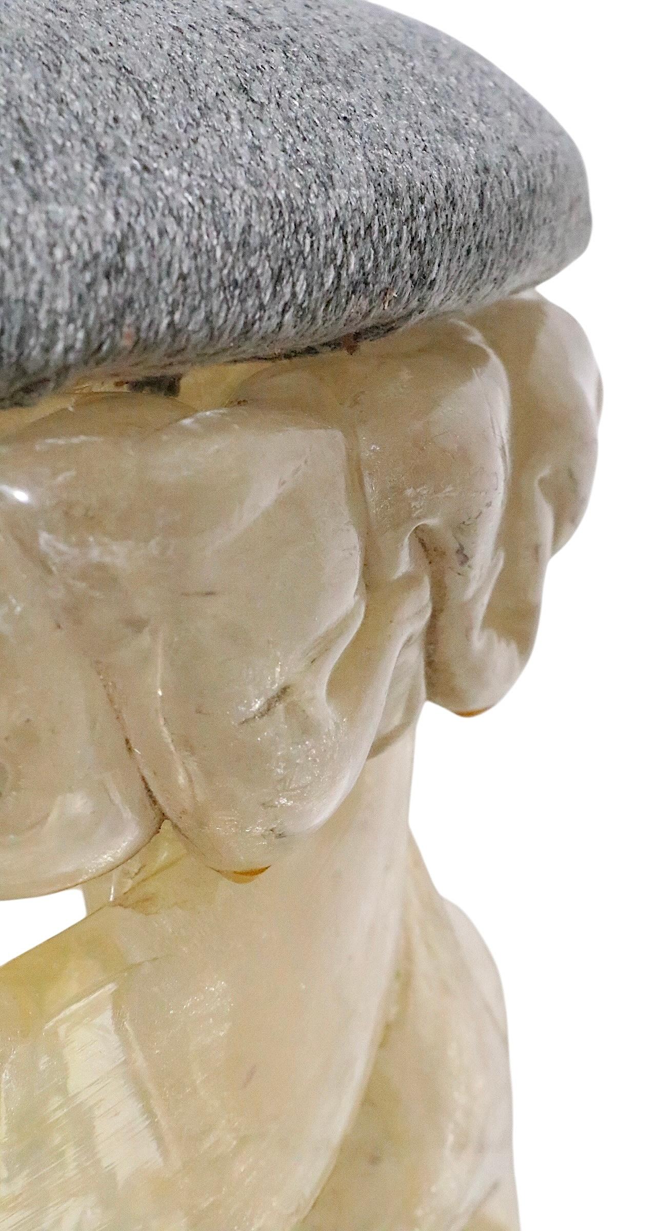 Taffy Resin Stool after Tony Duquette c. 1970/80's For Sale 4