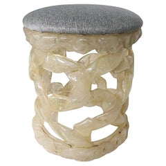 Taffy Resin Stool after Tony Duquette c. 1970/80's