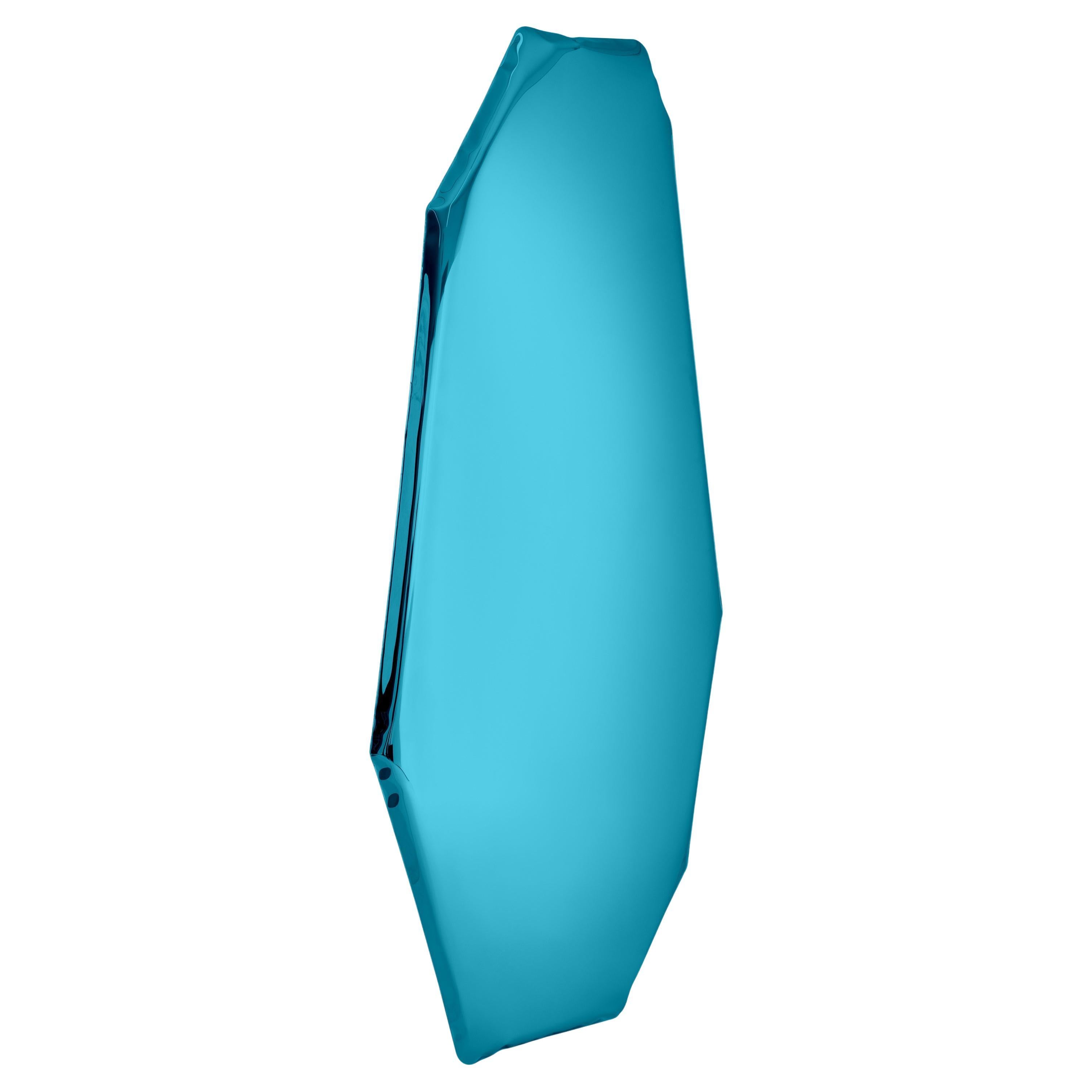 Tafla C1 Espejo de pared de acero inoxidable pulido color zafiro by Zieta en venta