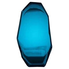 Tafla C3 Polished Deep Space Blue Color Stainless Steel Wall Mirror by Zieta