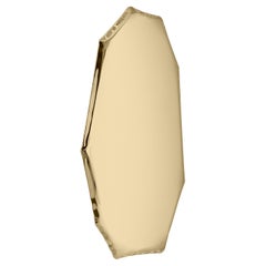 Tafla C3 Polished Stainless Steel Classic Gold Color Wall Mirror by Zieta