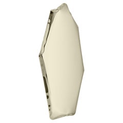 Tafla C4 Polished Stainless Steel Light Gold Color Wall Mirror by Zieta