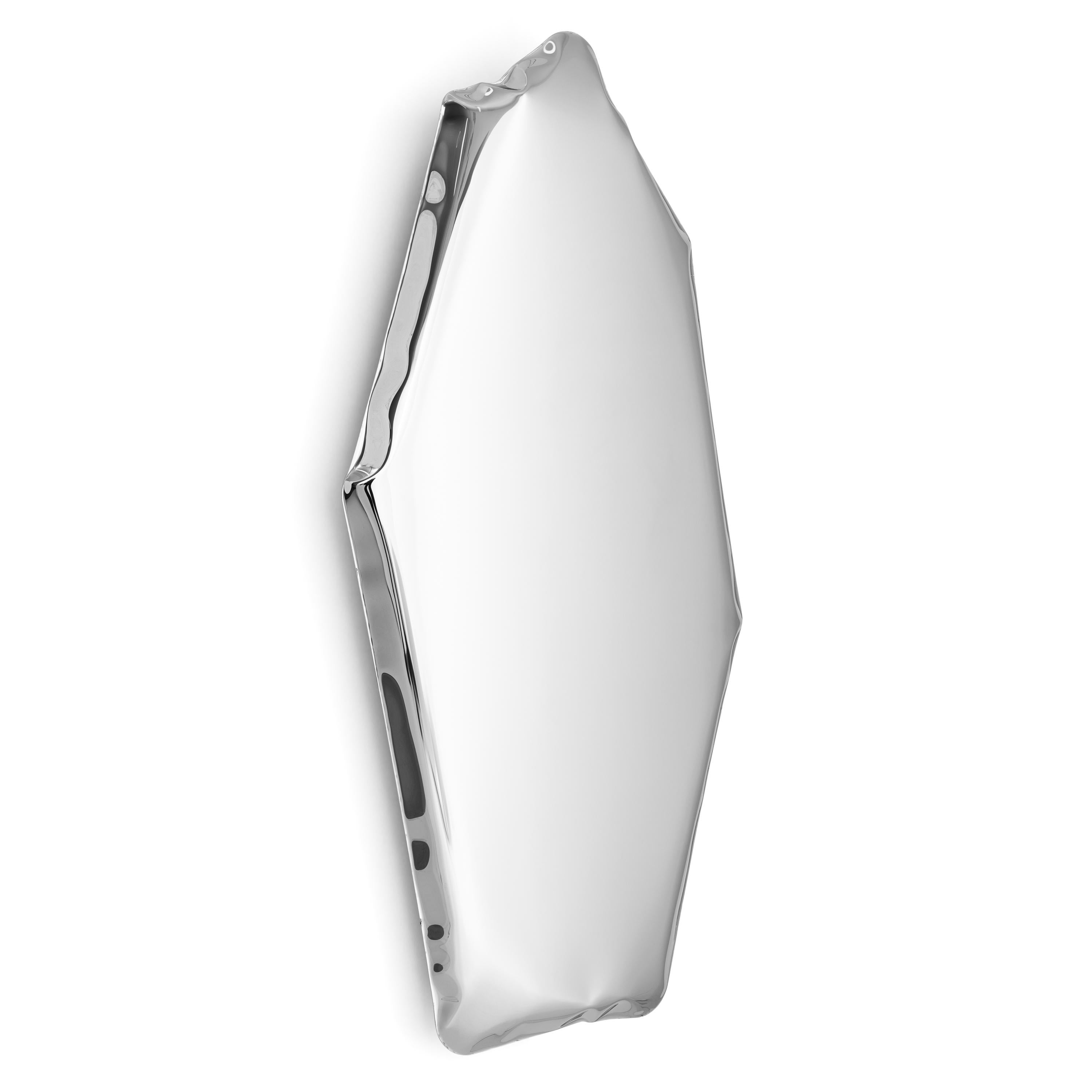 Tafla C4 Polished Stainless Steel Wall Mirror by Zieta For Sale