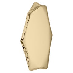 Tafla C4.5 Polished Classic Gold Steel Wall Mirror By Zieta