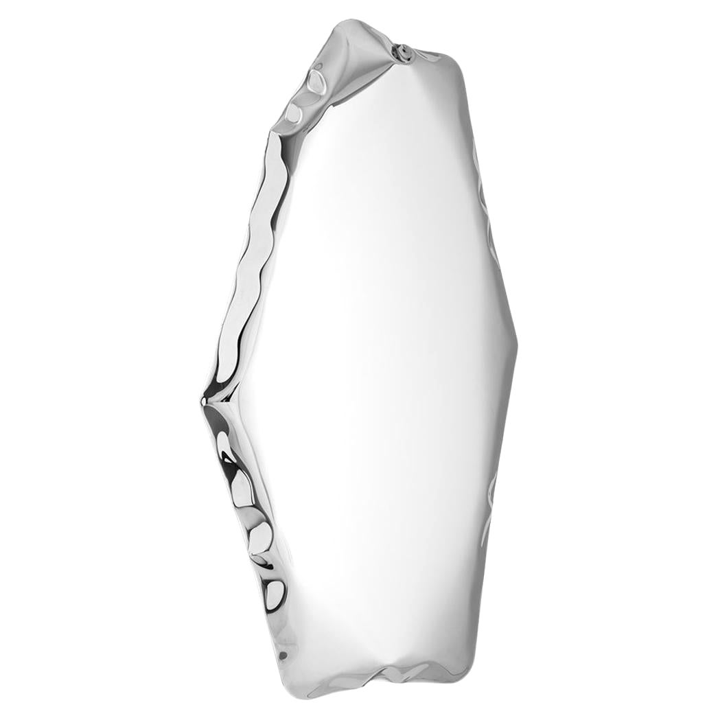 Tafla C4.5 Specchio da parete in acciaio inox argento lucido di Zieta