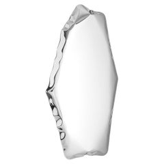 Tafla C4.5 Polished Stainless Silver Steel Wall Mirror By Zieta