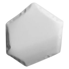 Tafla C6 White Matt Stainless Steel Wall Mirror by Zieta