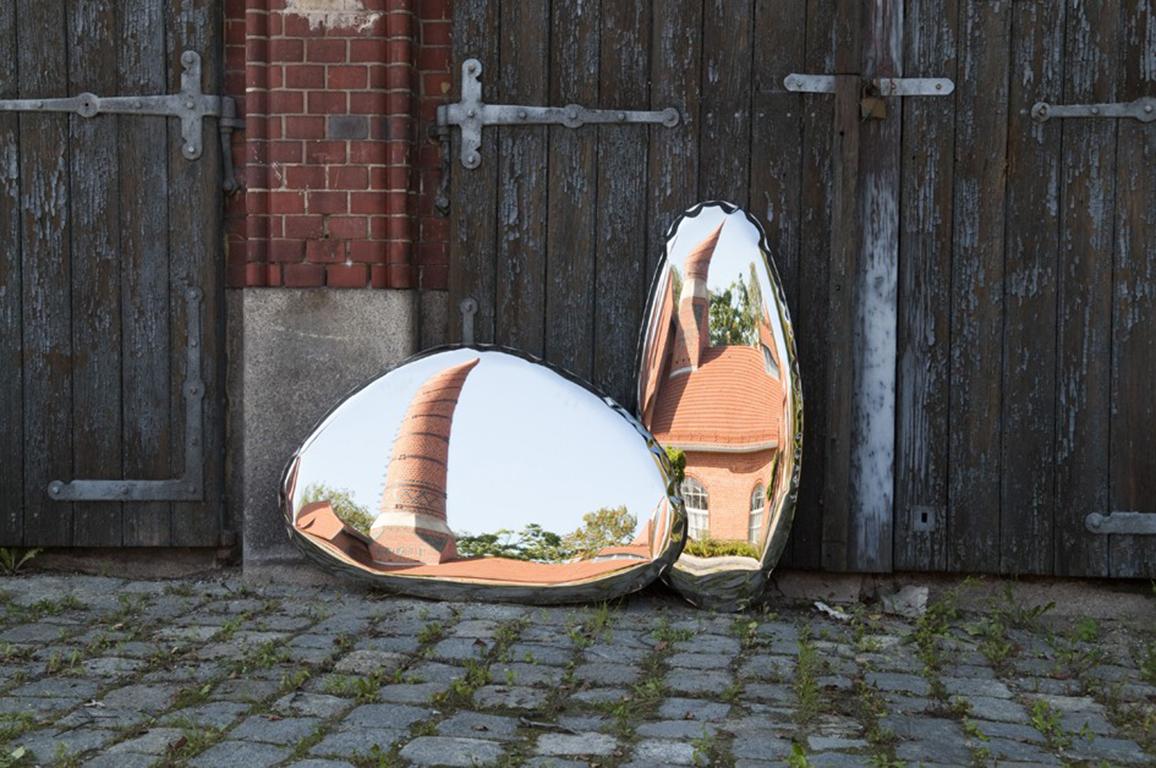 Spiegel Tafla O1 aus poliertem Edelstahl von Zieta im Angebot 4