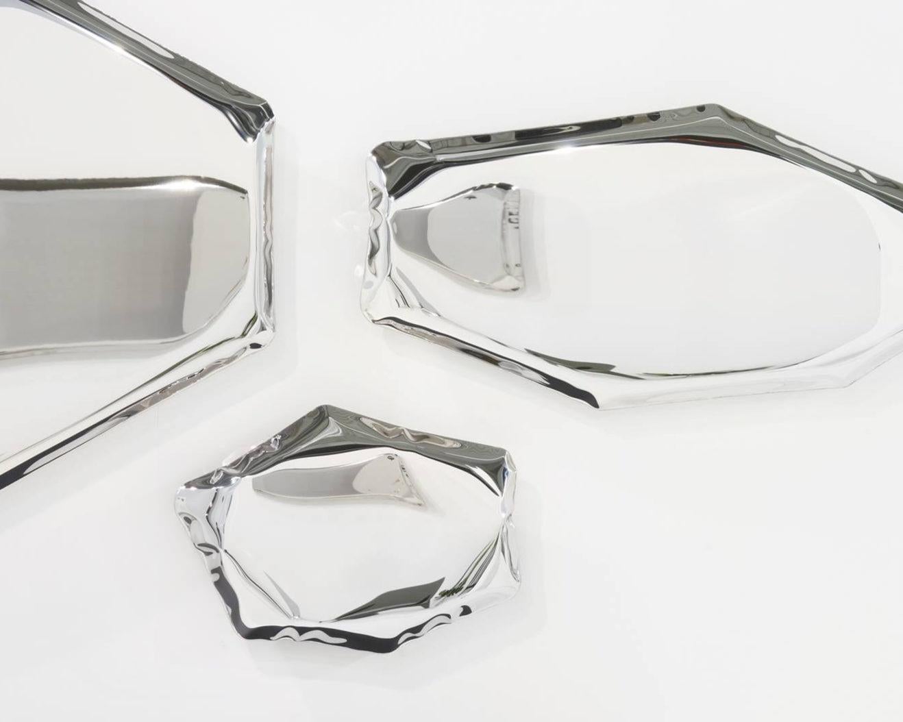 Polonais Miroir Tafla Q2 en acier inoxydable poli par Zieta en vente