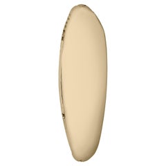 Tafla O1 Polished Stainless Steel Classic Gold Color Wall Mirror by Zieta