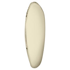 Miroir mural Tafla O1 en acier inoxydable poli de couleur or clair par Zieta