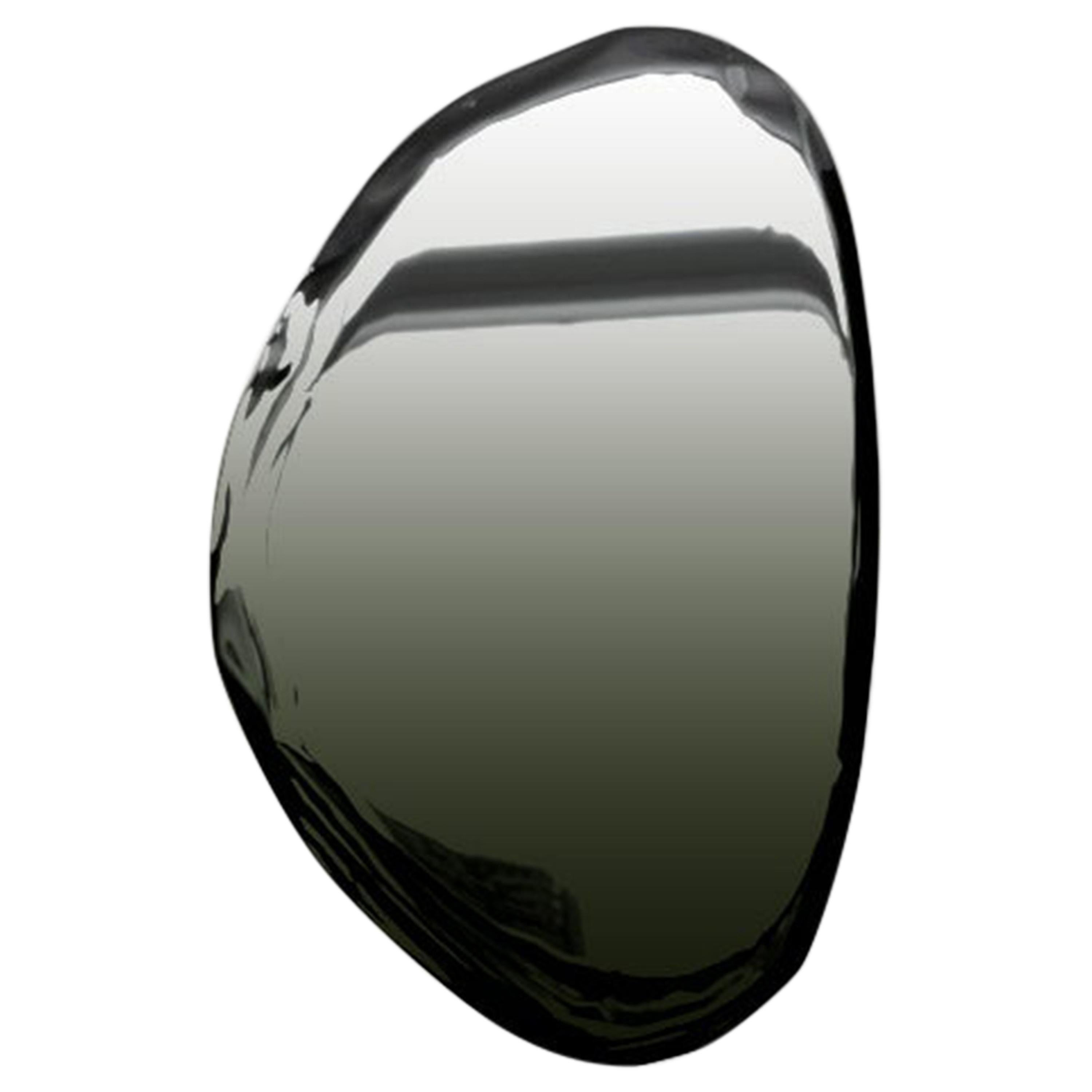Tafla O2 Polished Dark Matter Color Stainless Steel Wall Mirror by Zieta
