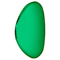 Tafla O2 Polished Emerald Color Stainless Steel Wall Mirror by Zieta