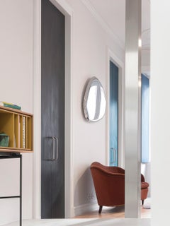 Tafla O3 Polished Stainless Steel Wall Mirror by Zieta