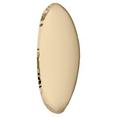 Miroir mural Tafla O4 en acier inoxydable poli de couleur or classique par Zieta