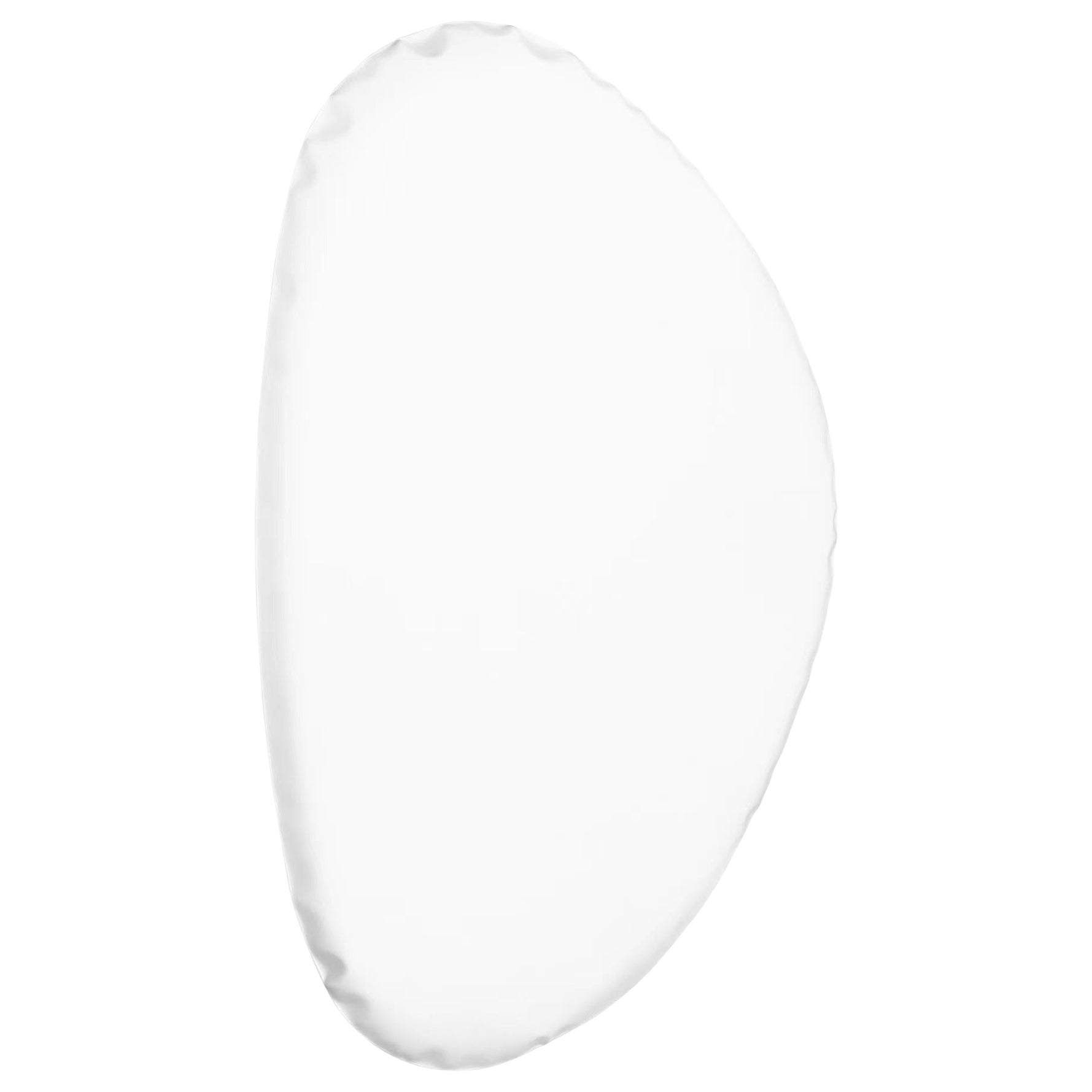Miroir mural Tafla O4 en acier blanc mat de couleur blanche par Zieta