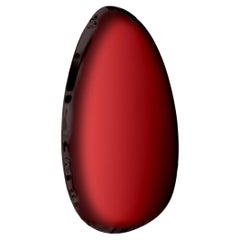 Tafla O4.5 Polished Stainless Steel Rubin Red Color Wall Mirror by Zieta