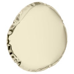 Tafla O6 Polished Stainless Steel Light Gold Color Wall Mirror by Zieta