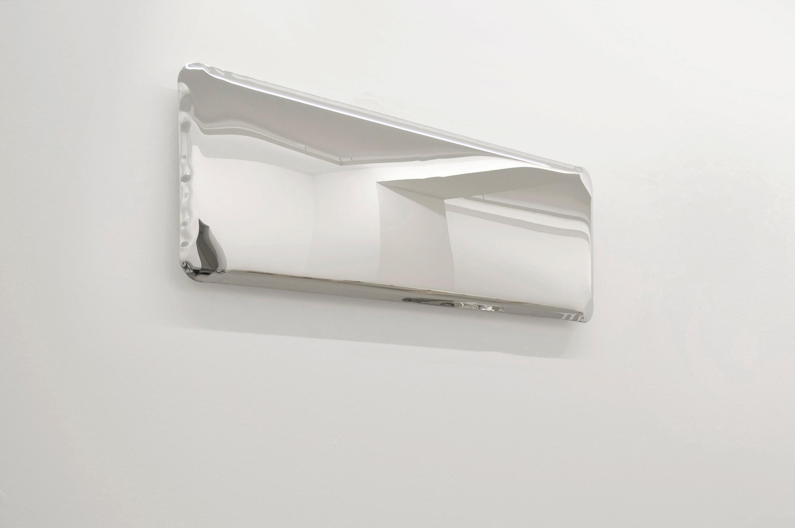Tafla Q1 Polished Stainless Steel Wall Mirror by Zieta In New Condition For Sale In Beverly Hills, CA