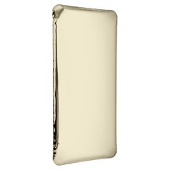 Tafla Q2 Polished Stainless Steel Light Gold Color Wall Mirror by Zieta