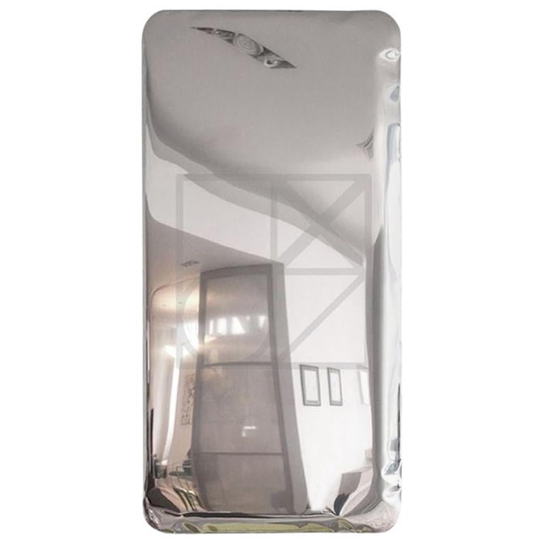 Tafla Q2 Polished Stainless Steel Wall Mirror by Zieta