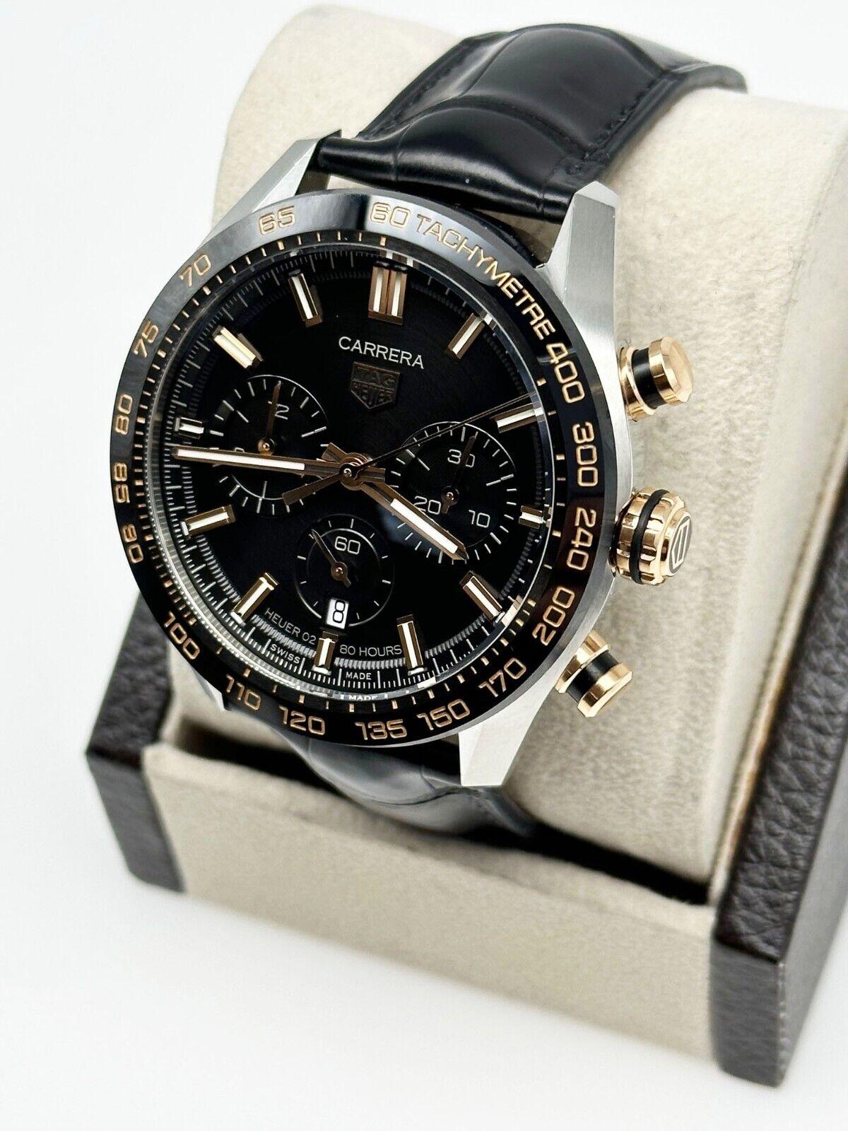 TAG Heuer Carrera CBN2A5A.FC6481 Chronograph Edelstahl Roségold Box Papier 2021 6