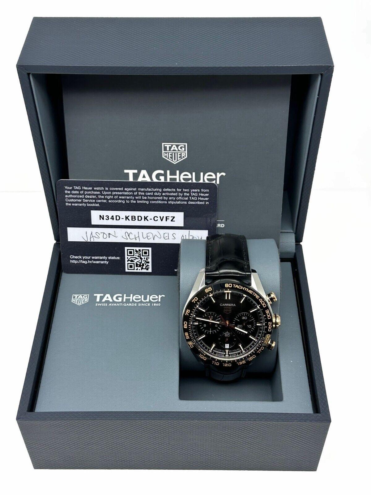TAG Heuer Carrera CBN2A5A.FC6481 Chronograph Edelstahl Roségold Box Papier 2021 2